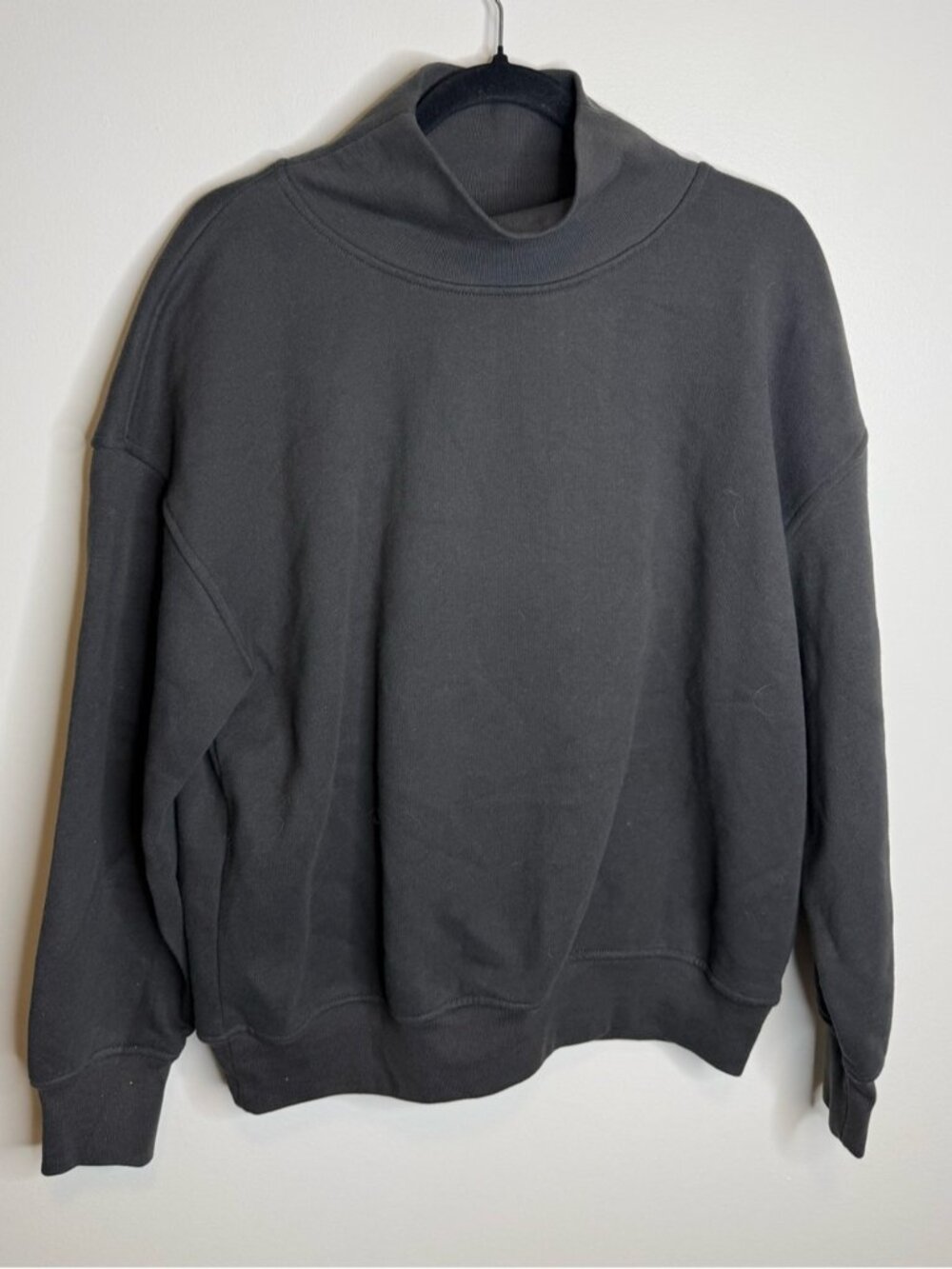 OAK + FORT Black Mock Neck Sweatshirt size small/ medium